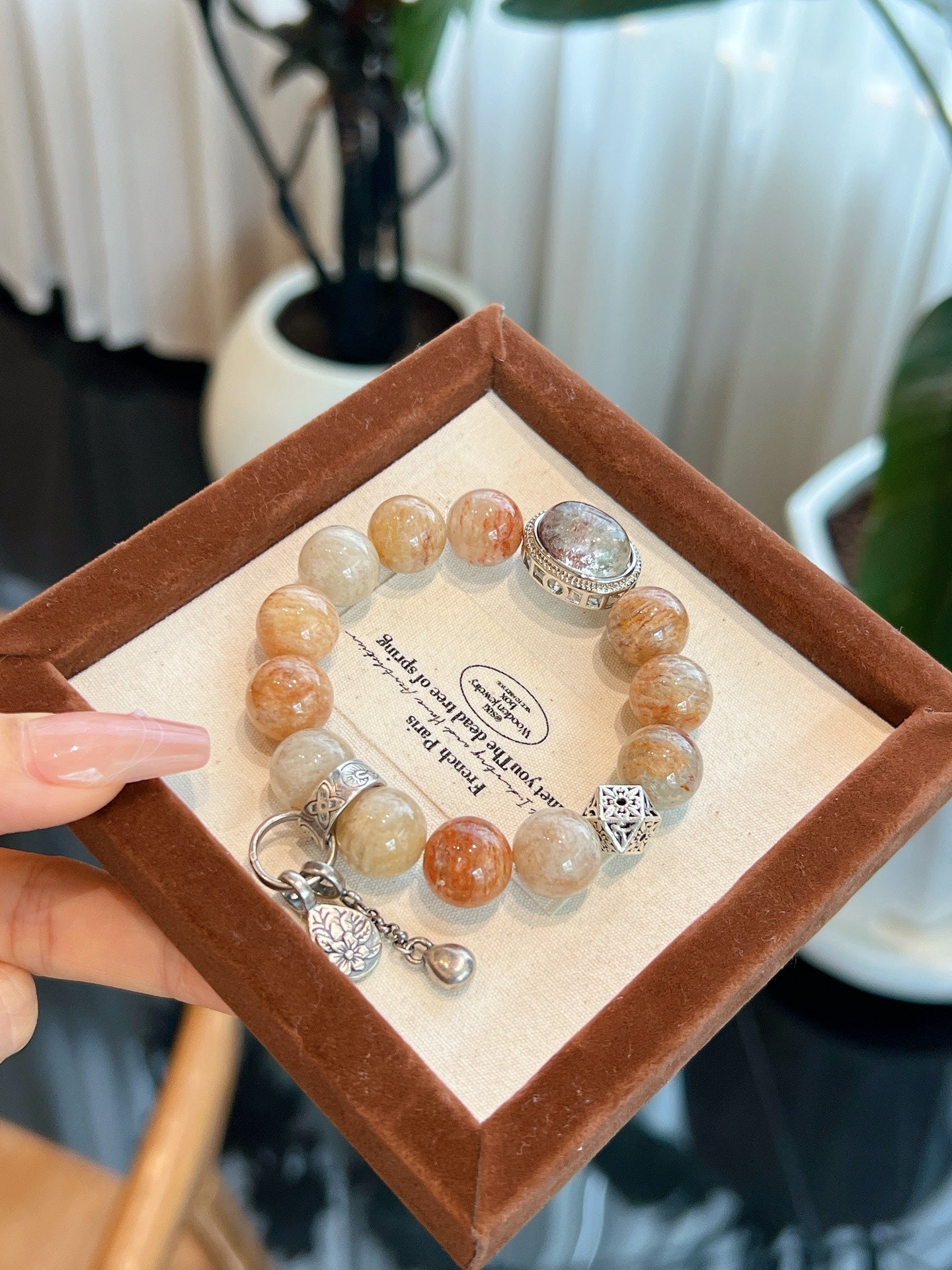 Miracle Planet | Sunstone & Quartz Bracelet