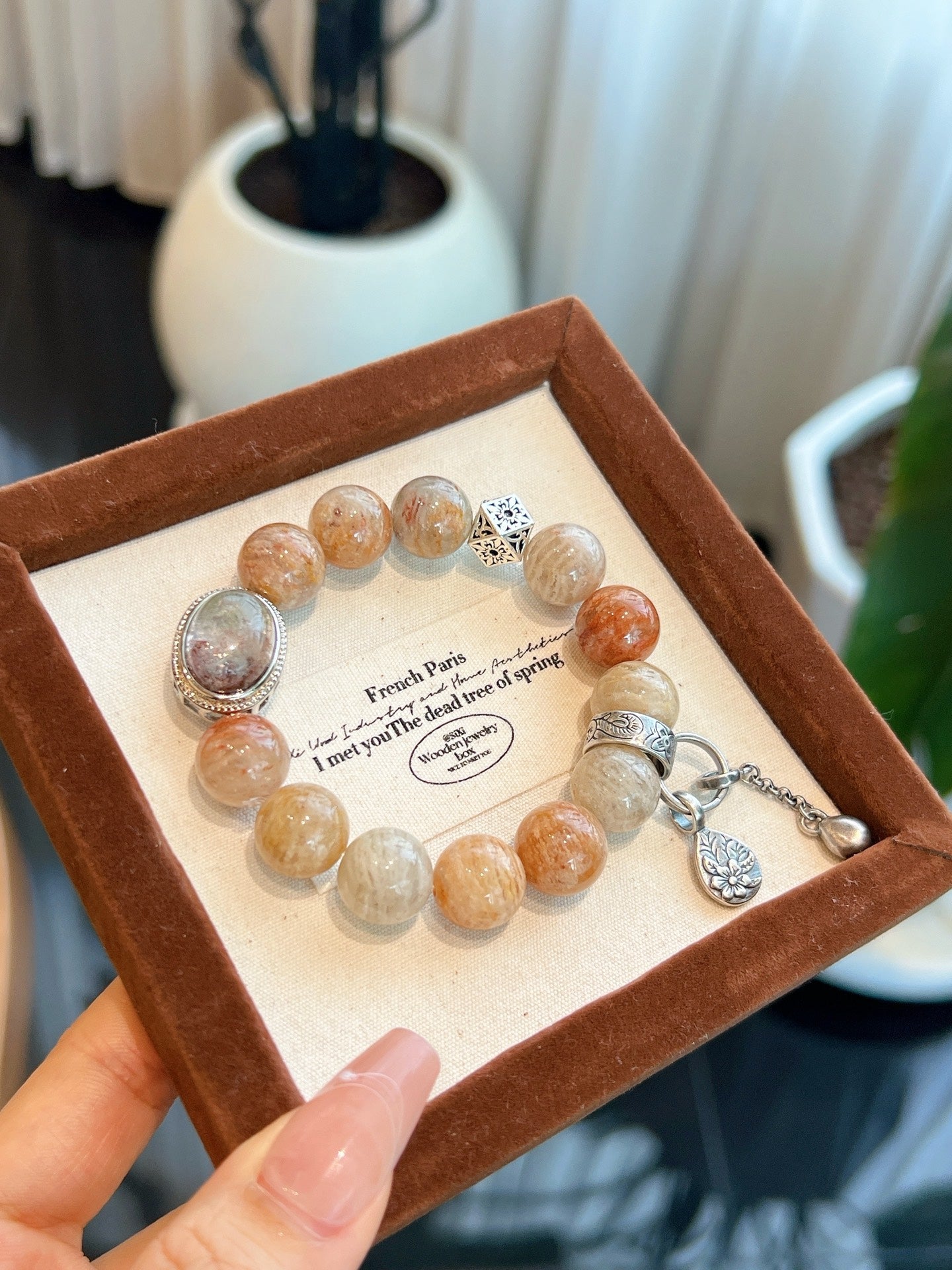 Miracle Planet | Sunstone & Quartz Bracelet