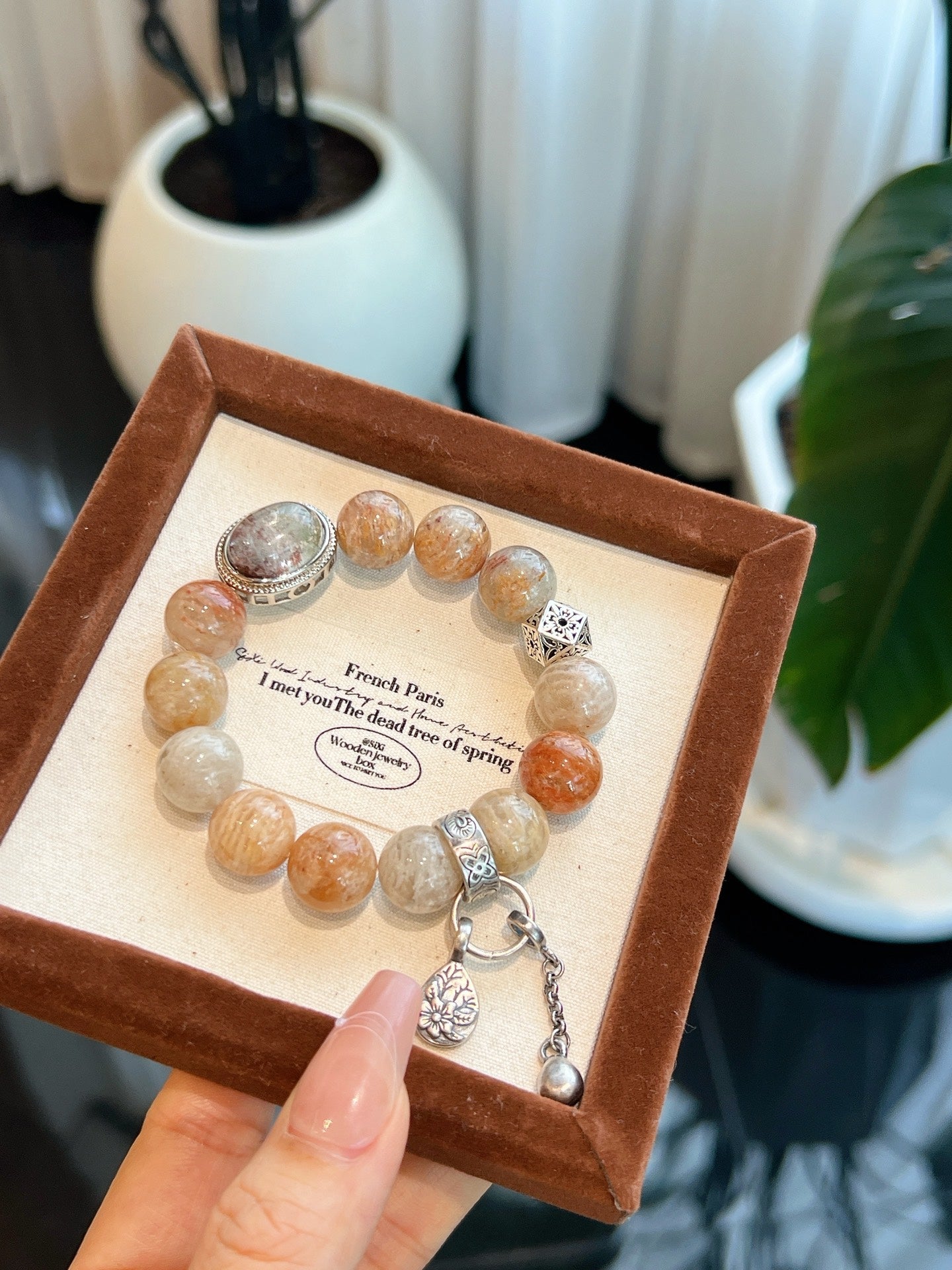 Miracle Planet | Sunstone & Quartz Bracelet