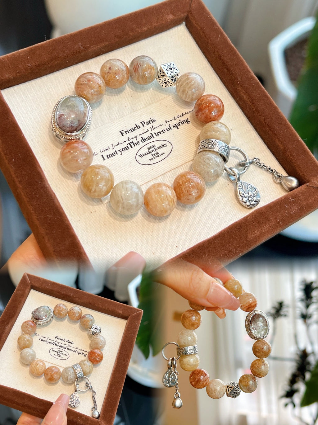 Miracle Planet | Sunstone & Quartz Bracelet