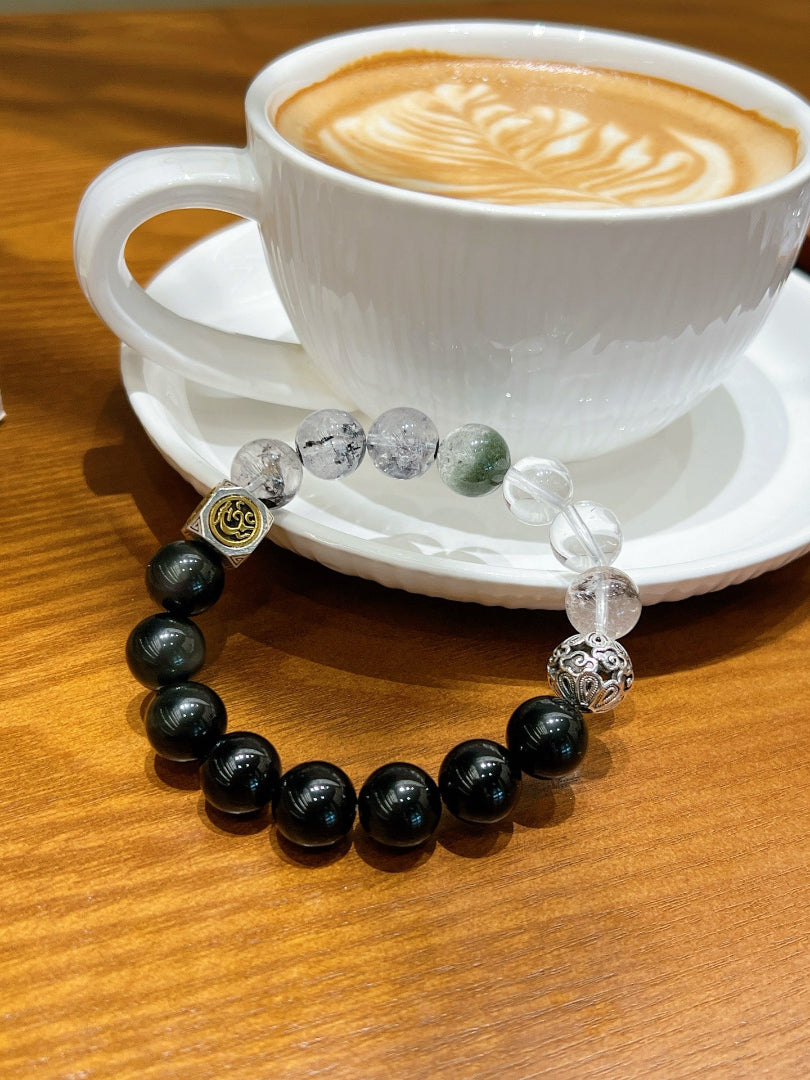 Men's Obsidian Bracelet | Black Warrior