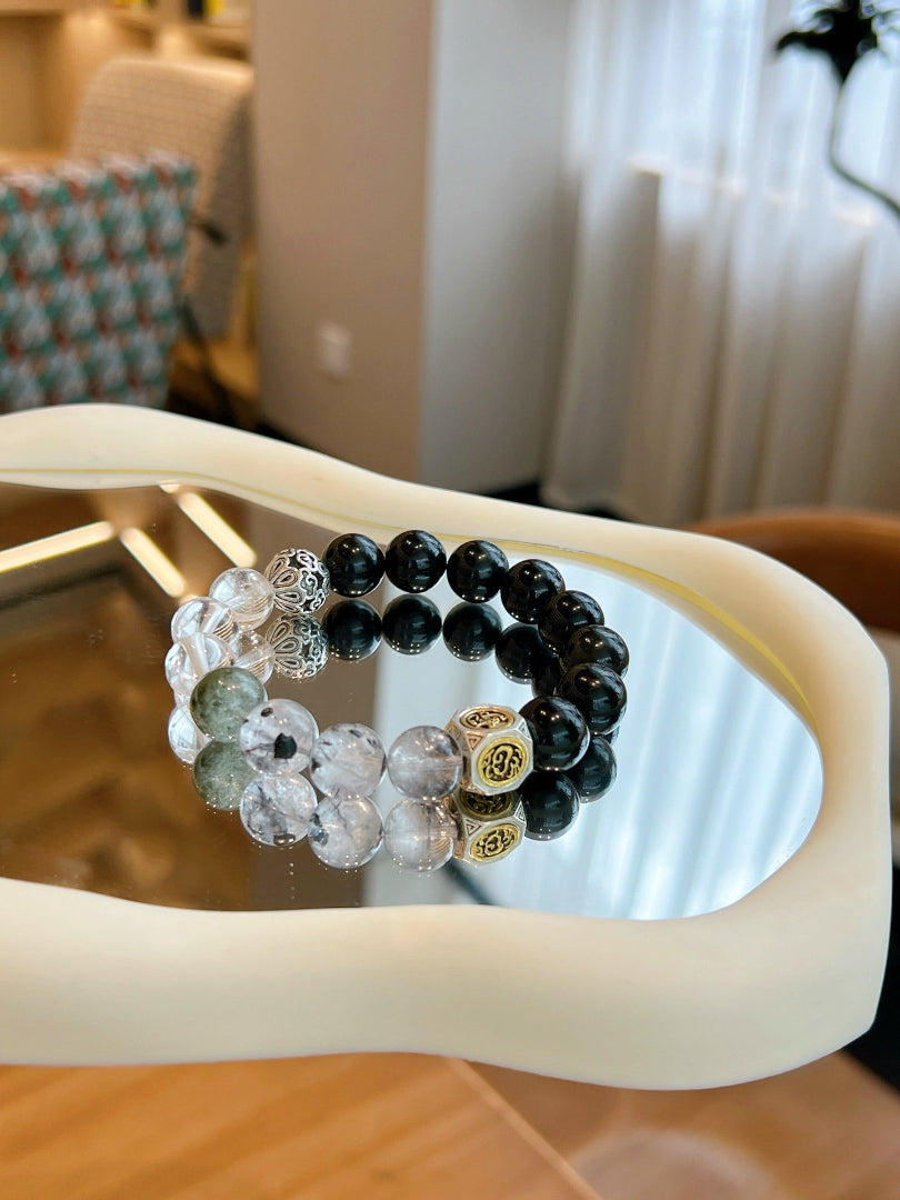 Men's Obsidian Bracelet | Black Warrior