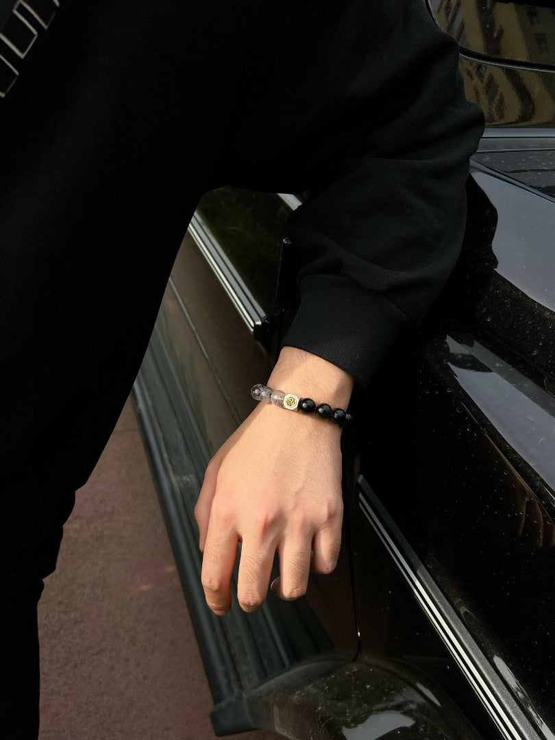 Men's Obsidian Bracelet | Black Warrior