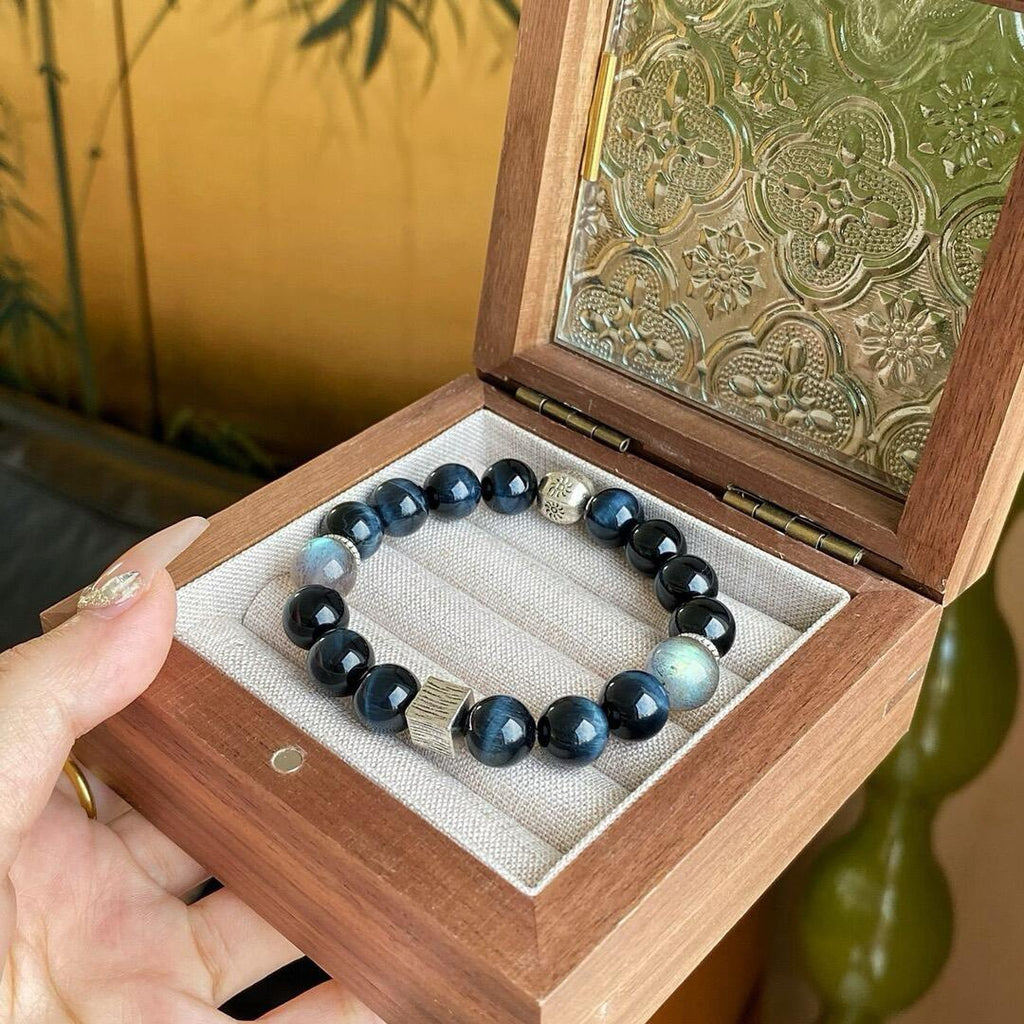 Blue Tiger's Eye Bracelet | Deep Ocean