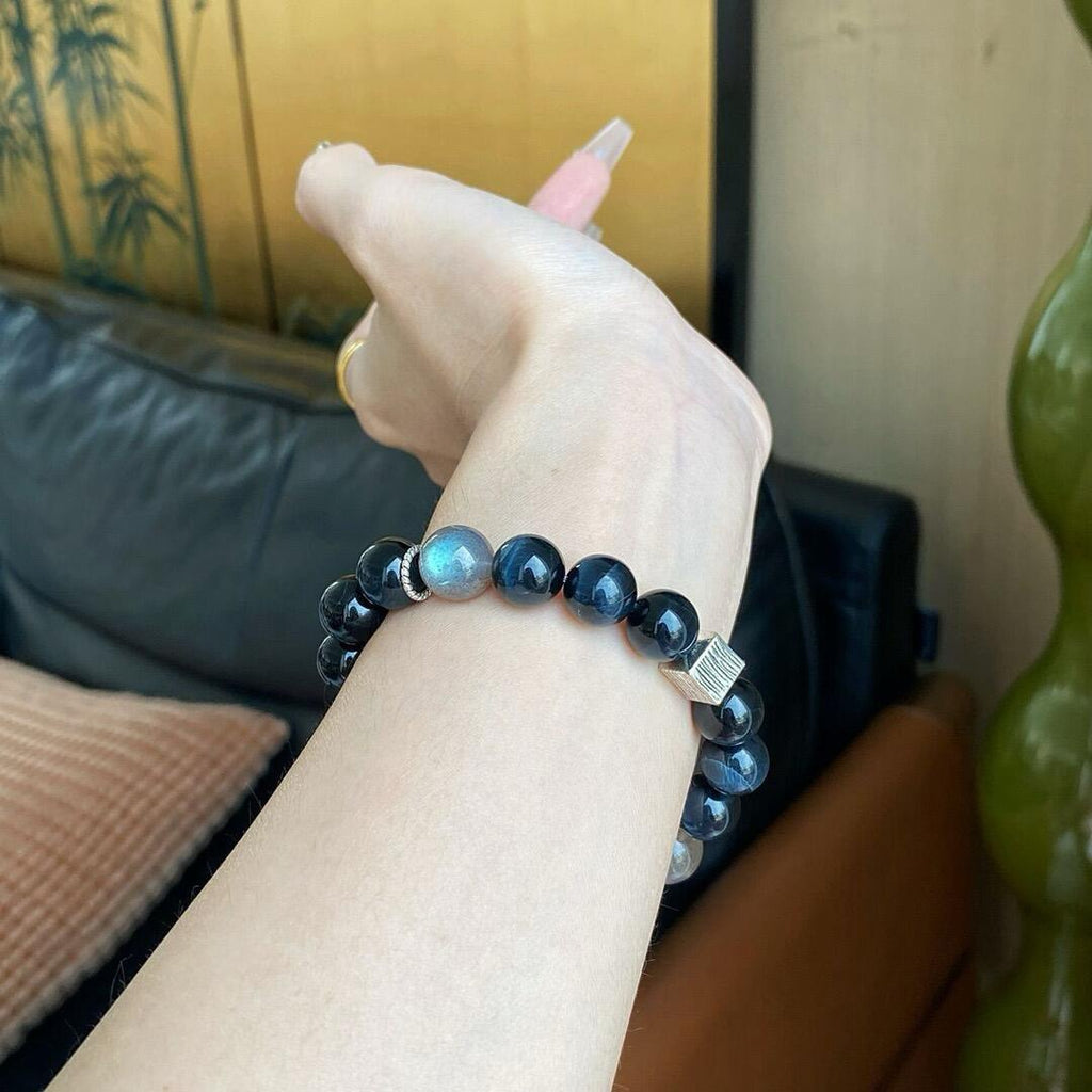 Blue Tiger's Eye Bracelet | Deep Ocean