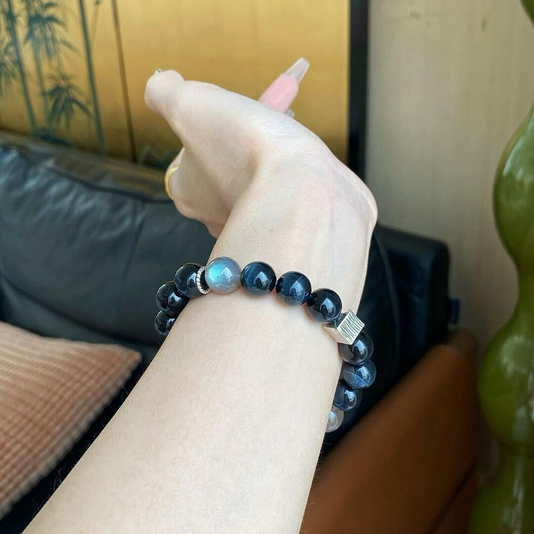 Blue Tiger's Eye Bracelet | Deep Ocean