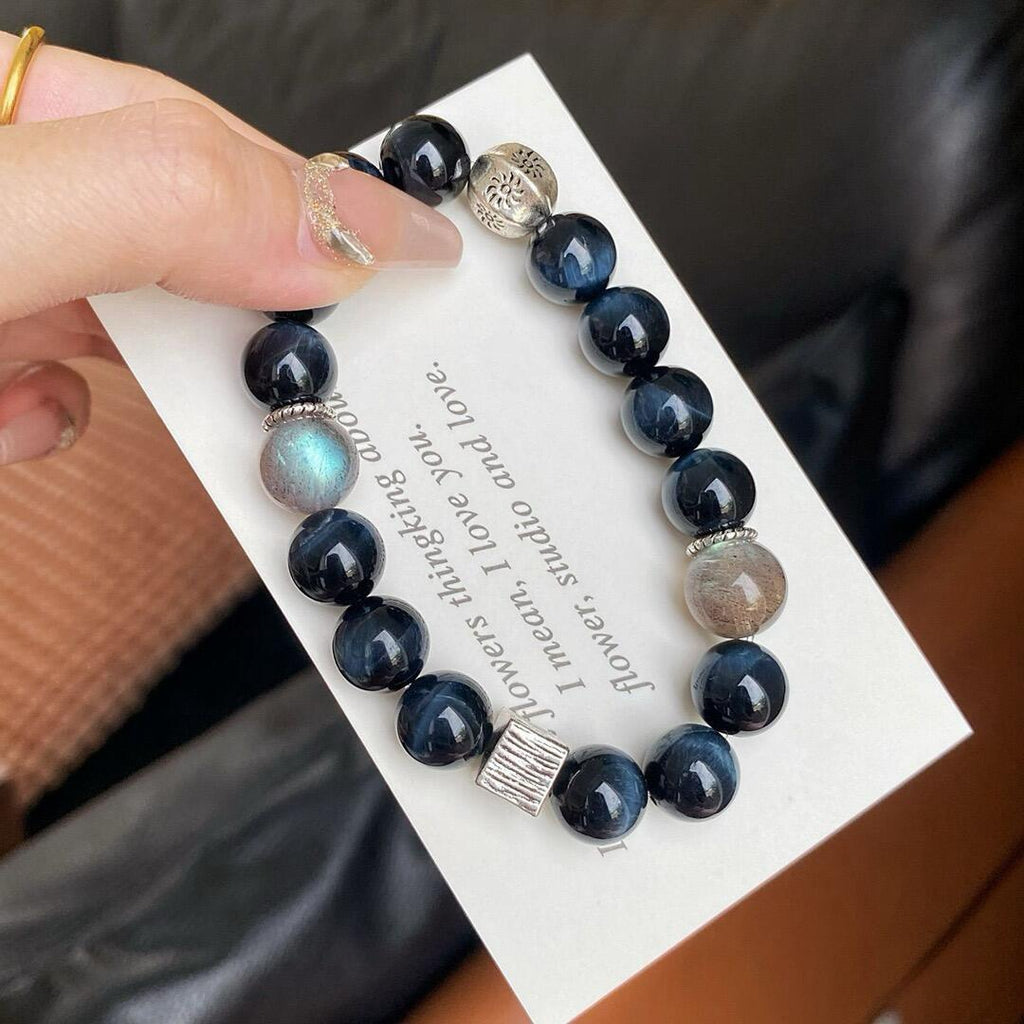 Blue Tiger's Eye Bracelet | Deep Ocean