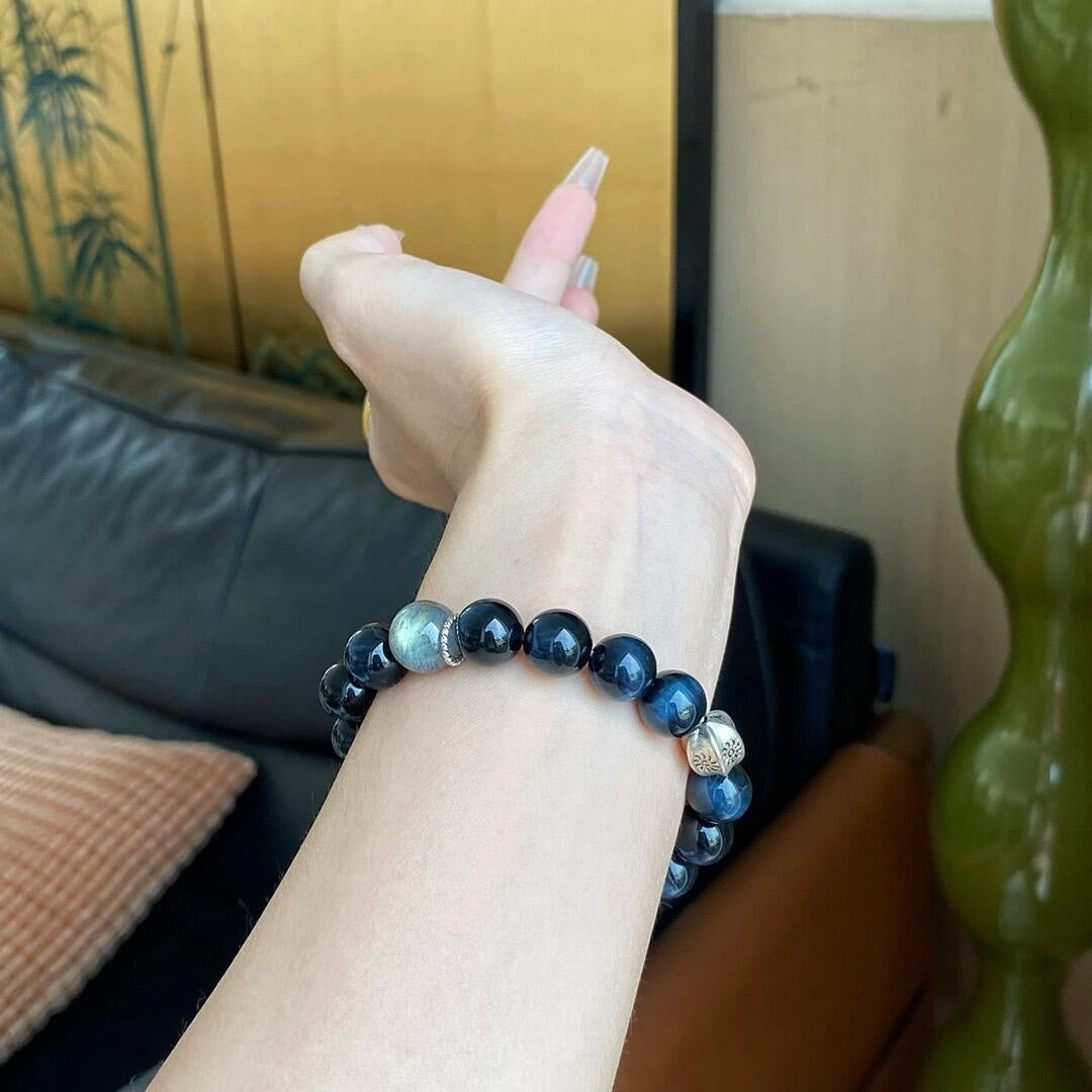 Blue Tiger's Eye Bracelet | Deep Ocean