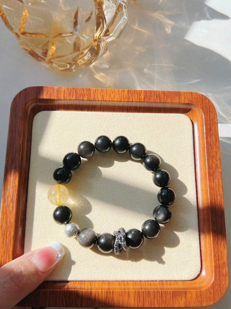 Obsidian Bracelet for Protection | Dragon Power