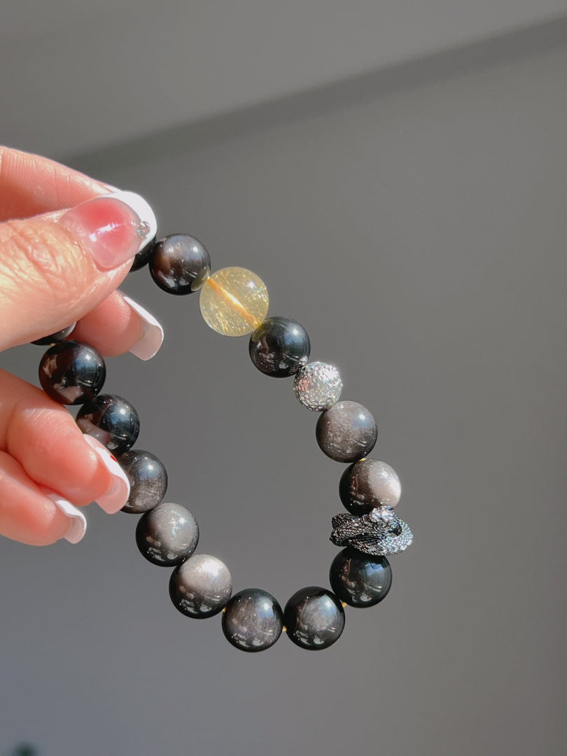 Obsidian Bracelet for Protection | Dragon Power