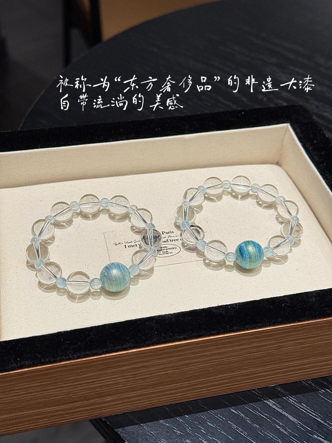 Faceted Aquamarine and Clear Quartz Bracelet | Sea Drift
