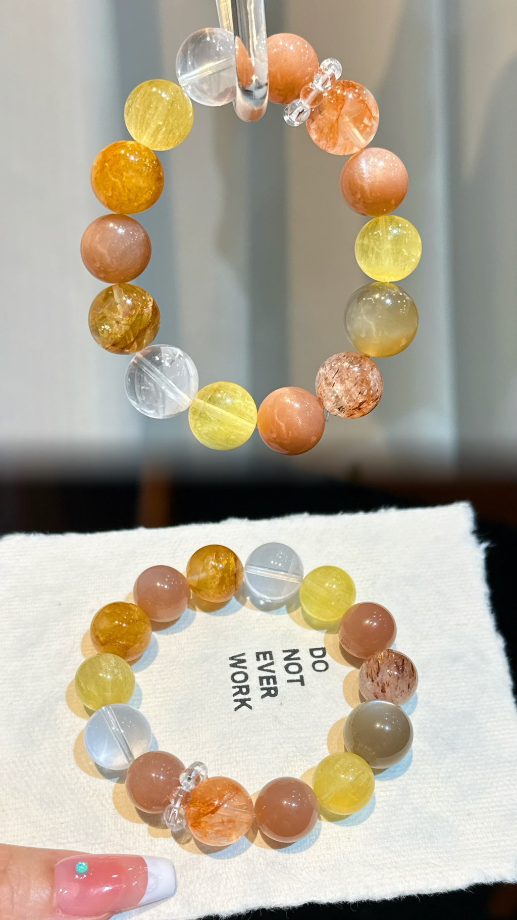 Citrine and Sunstone Bracelet | Apricot Halo