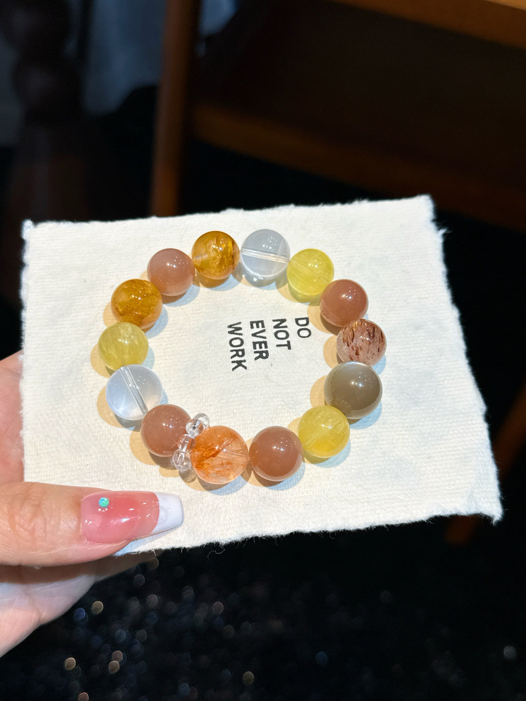 Citrine and Sunstone Bracelet | Apricot Halo