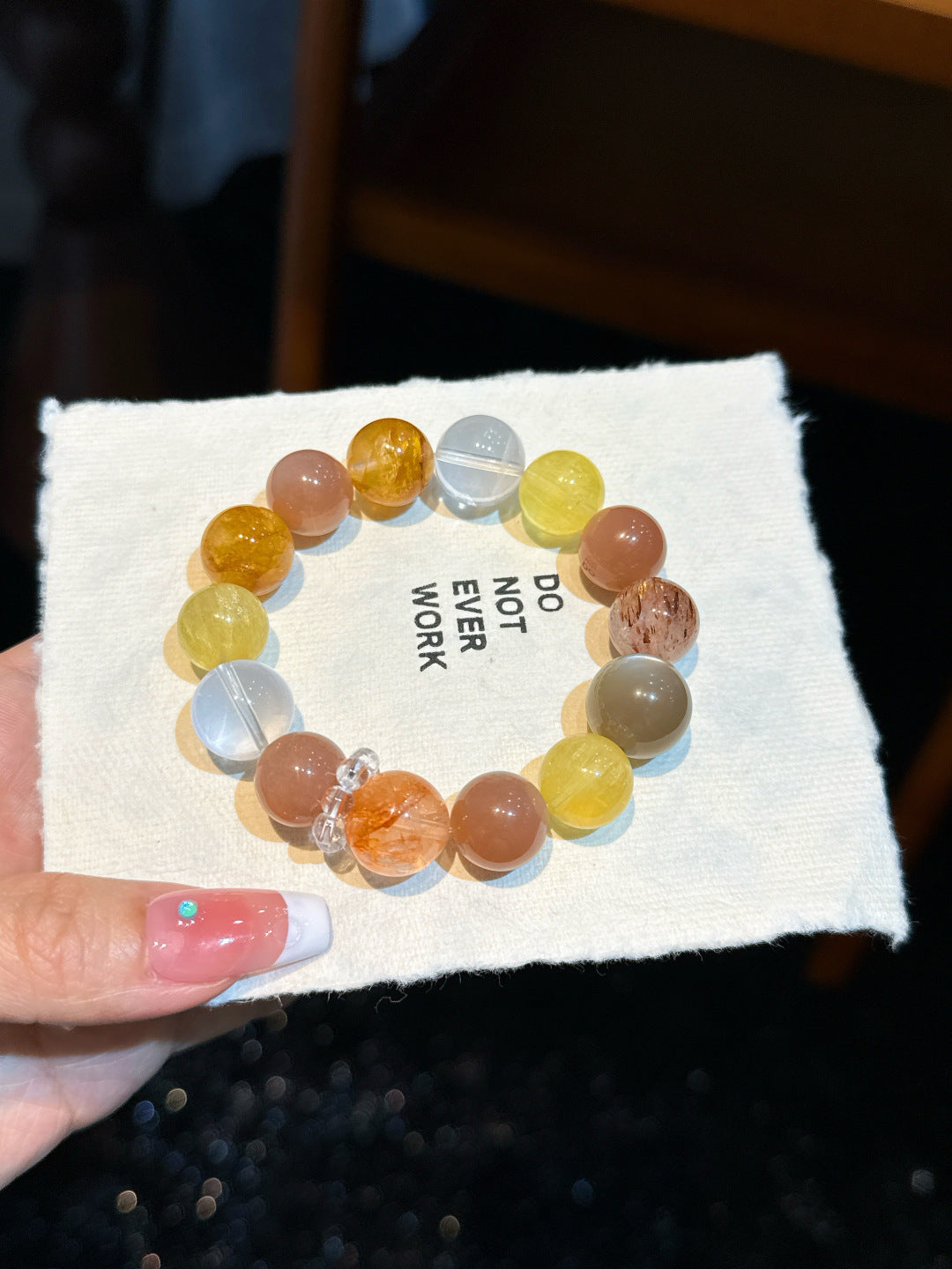 Citrine and Sunstone Bracelet | Apricot Halo