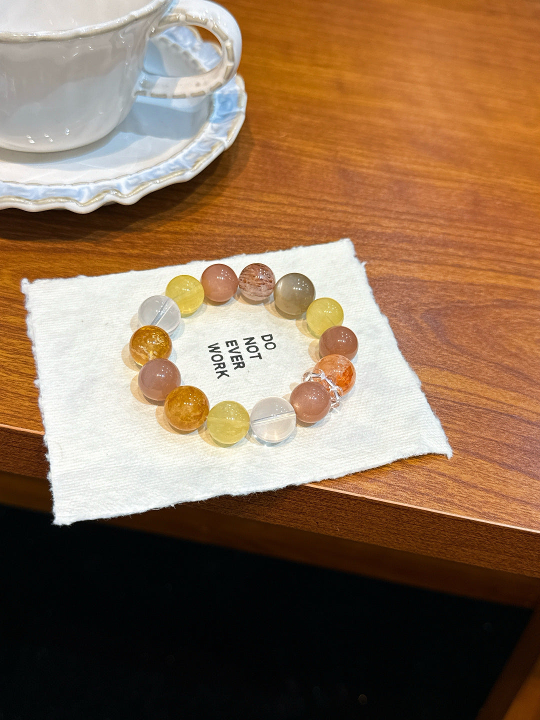 Citrine and Sunstone Bracelet | Apricot Halo