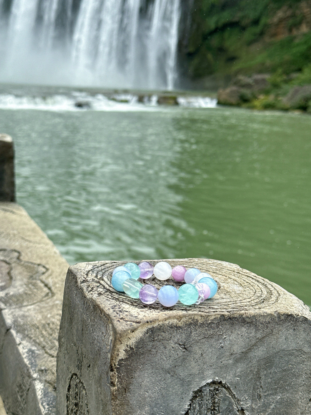 Faceted Aquamarine Bracelet | Pastel Orbit