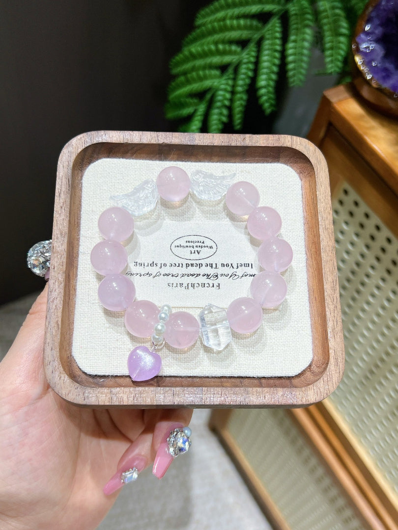 Rose Quartz Bracelet for Love | Petal Oath