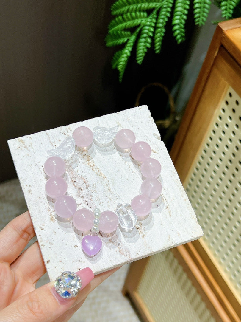Rose Quartz Bracelet for Love | Petal Oath