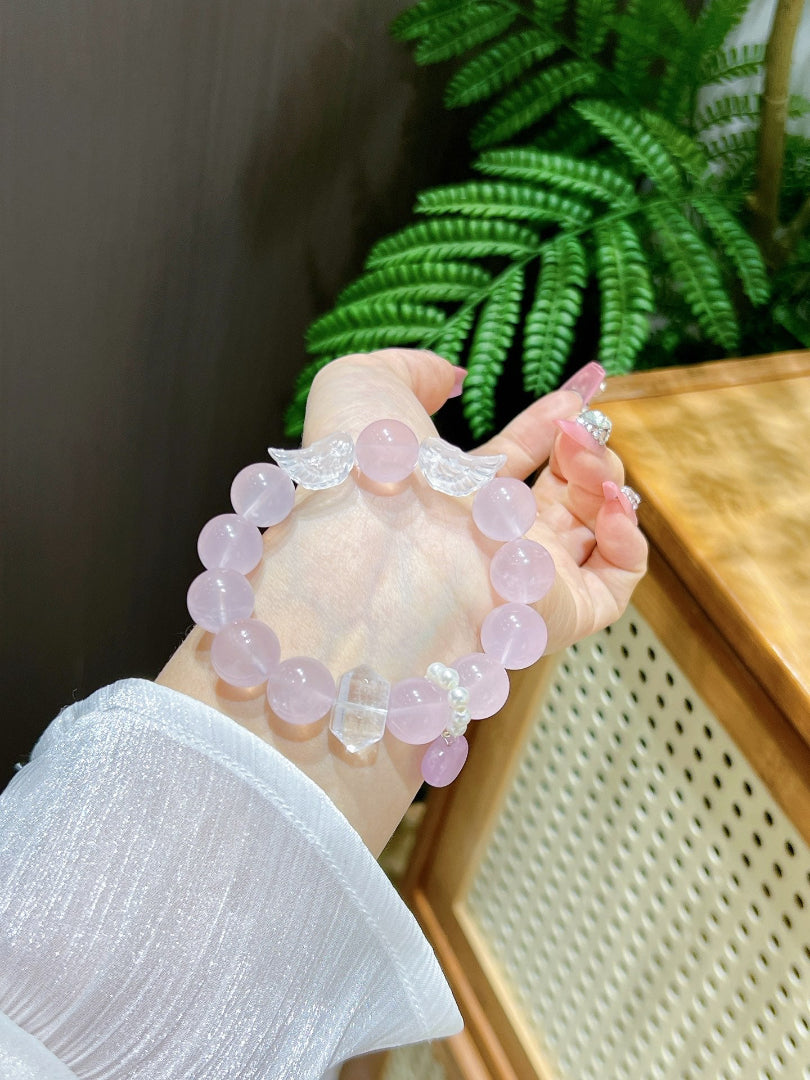 Rose Quartz Bracelet for Love | Petal Oath