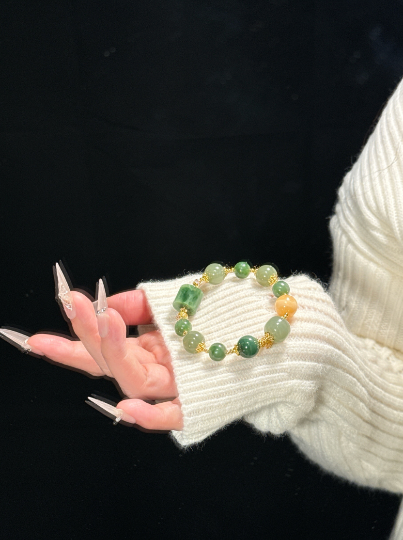 Jade and Citrine Bracelet | Jade Harvest