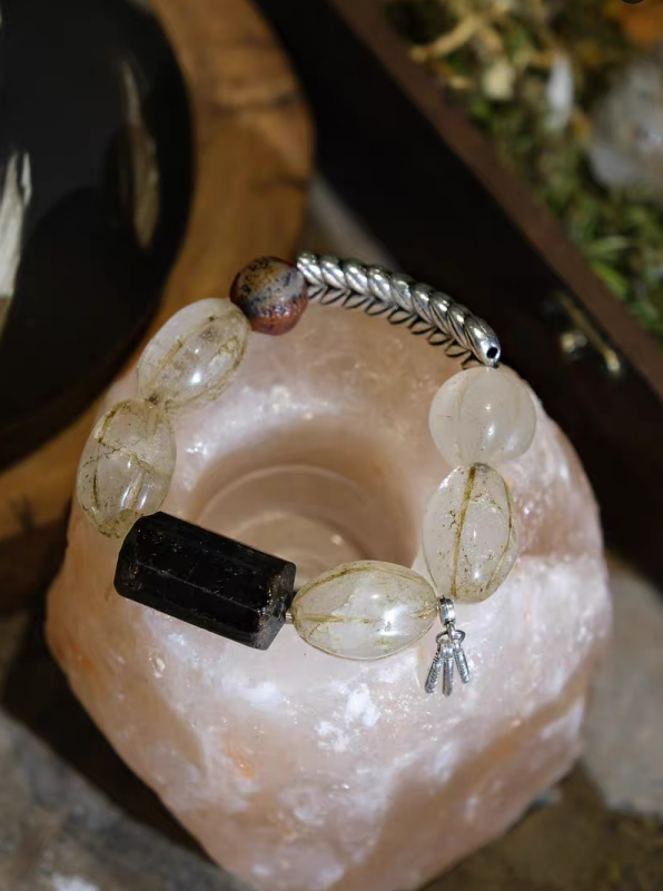 Handcrafted Black Tourmaline Bracelet | Grove Lumen
