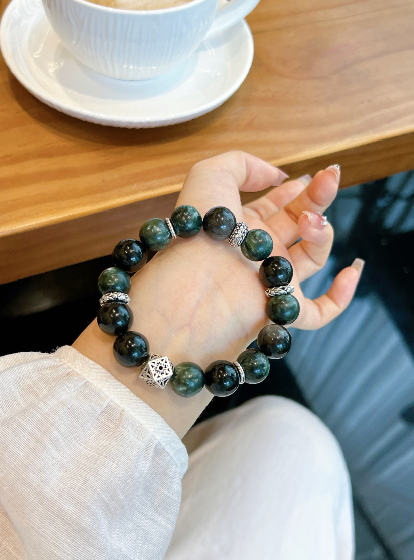 Green Phantom Quartz Bracelet | Deep Grove