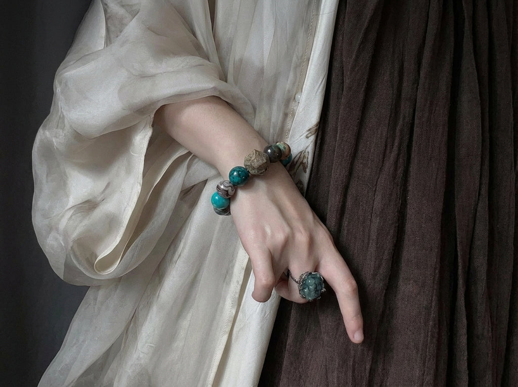 Turquoise and Jasper Bracelet | Tidebound Stone