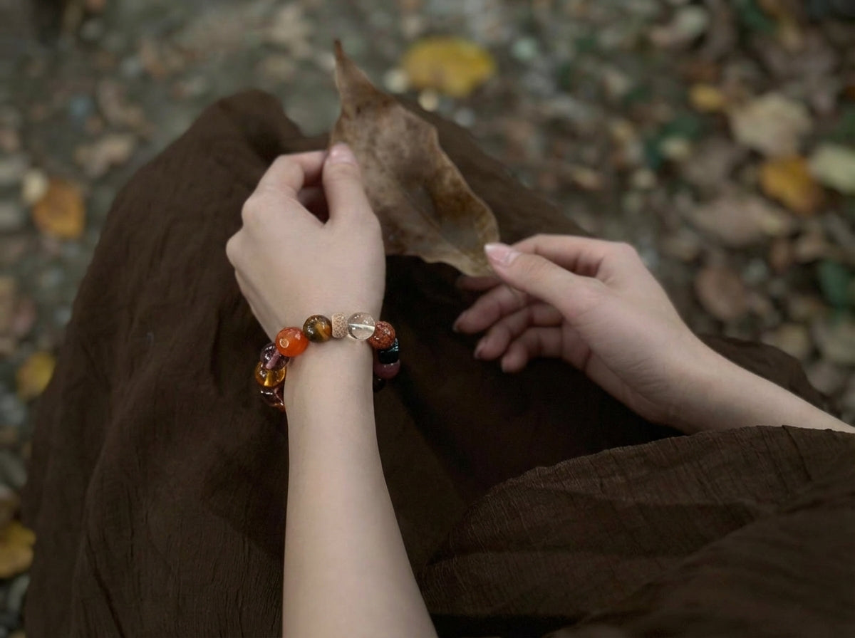 Carnelian and Garnet Bracelet | Ember Resin