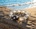 Begonia Dream | Quartz & Wood Bracelet