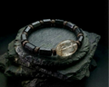 Black Tourmaline and Clear Quartz Bracelet | Buried Light
