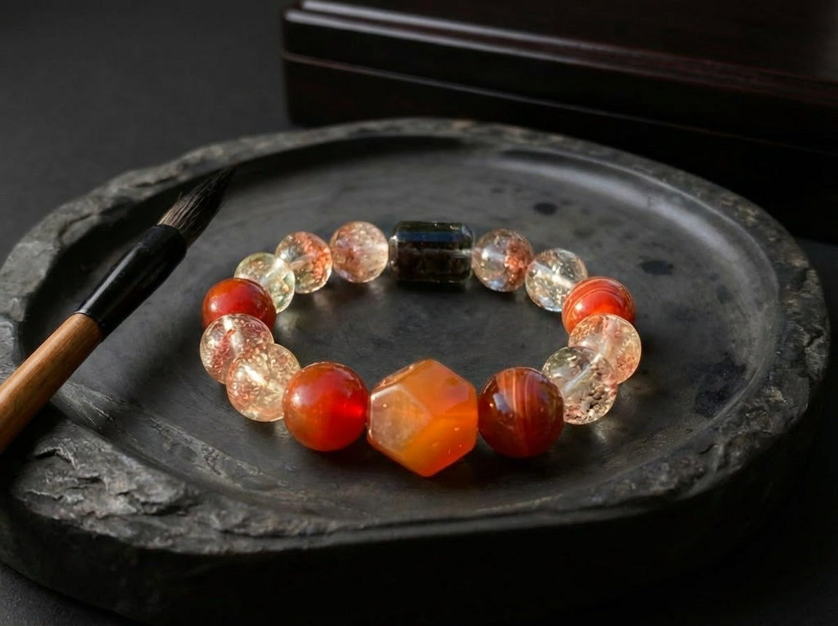 Handmade Agate Bracelet | Solar Drift