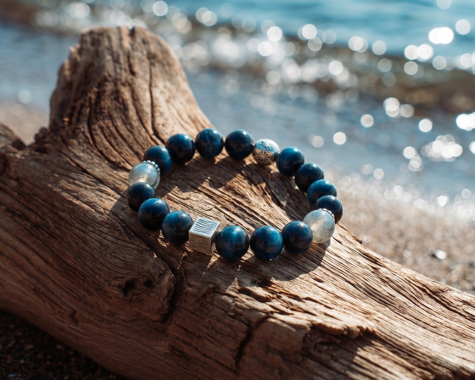 Blue Tiger's Eye Bracelet | Deep Ocean
