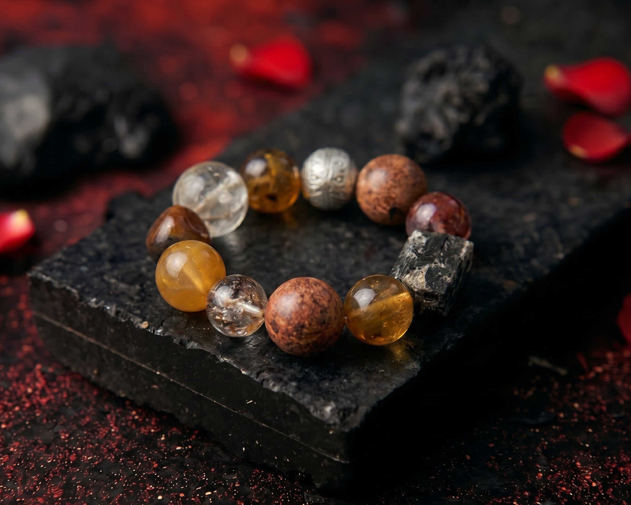 Tiger's Eye and Jasper Bracelet | Emberbank Field