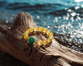 Citrine and Malachite Bracelet | Verdant Core