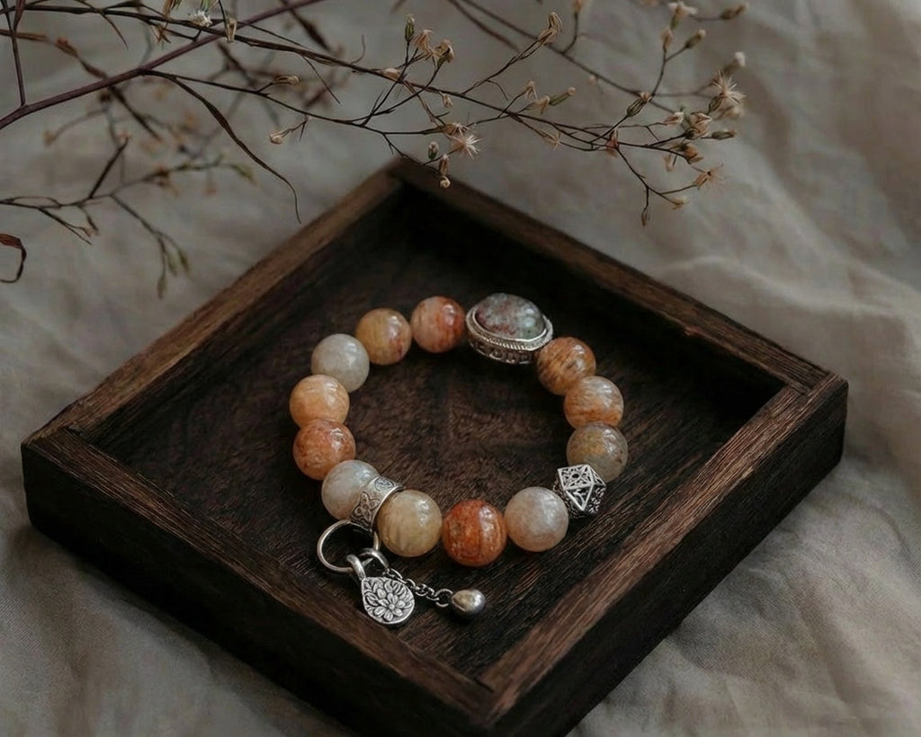 Miracle Planet | Sunstone & Quartz Bracelet