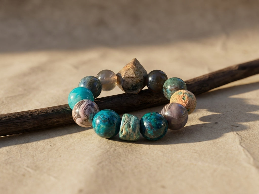 Turquoise and Jasper Bracelet | Tidebound Stone