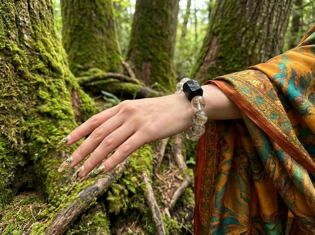 Citrine and Black Tourmaline Bracelet | Held Radiance