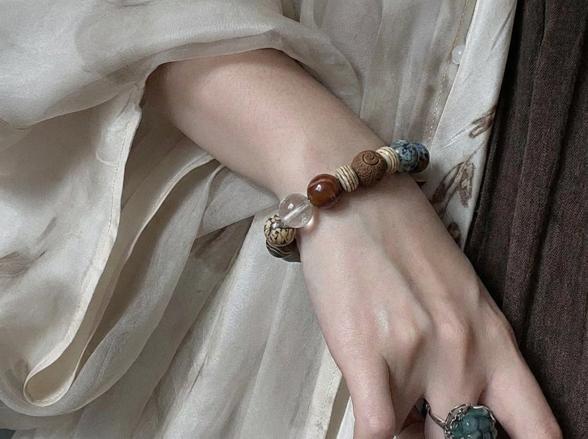 Gathered Pebble | Soft Mix Bead Bracelet