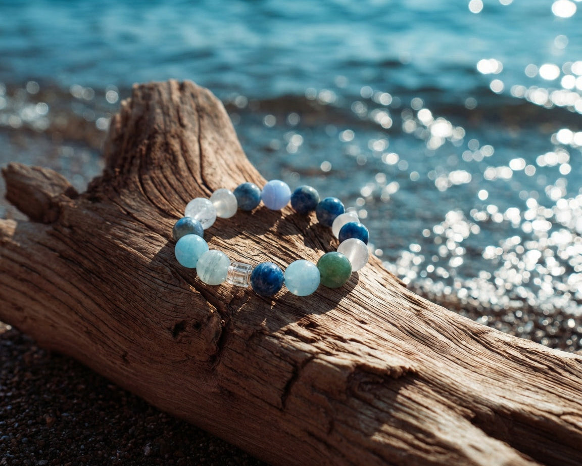Handmade Aquamarine Bracelet | Gaia Sphere
