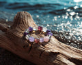 Amethyst and Rose Quartz Bracelet | Grape Bloom