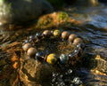 Tiger's Eye and Wood Bracelet | Moss Current