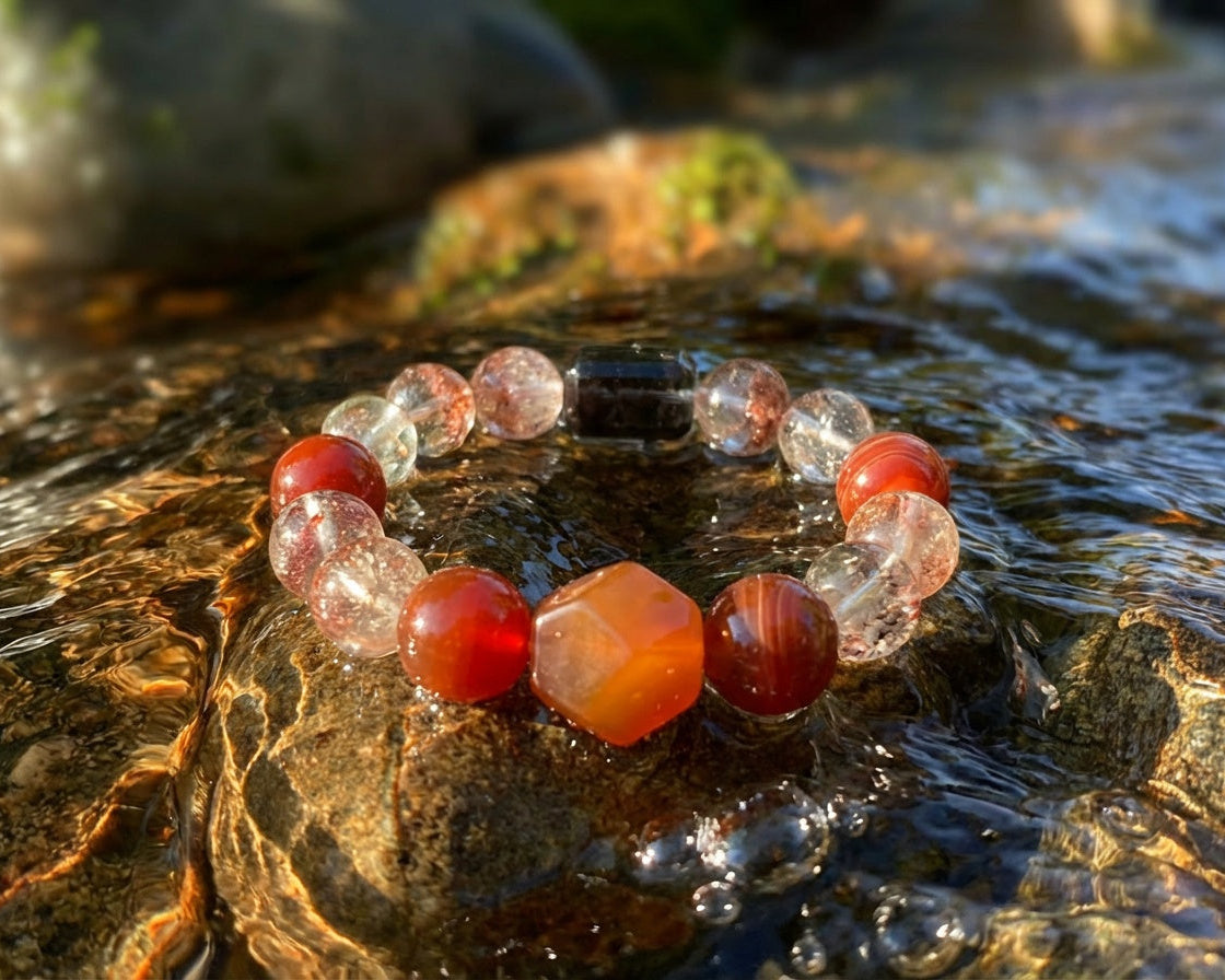 Handmade Agate Bracelet | Solar Drift