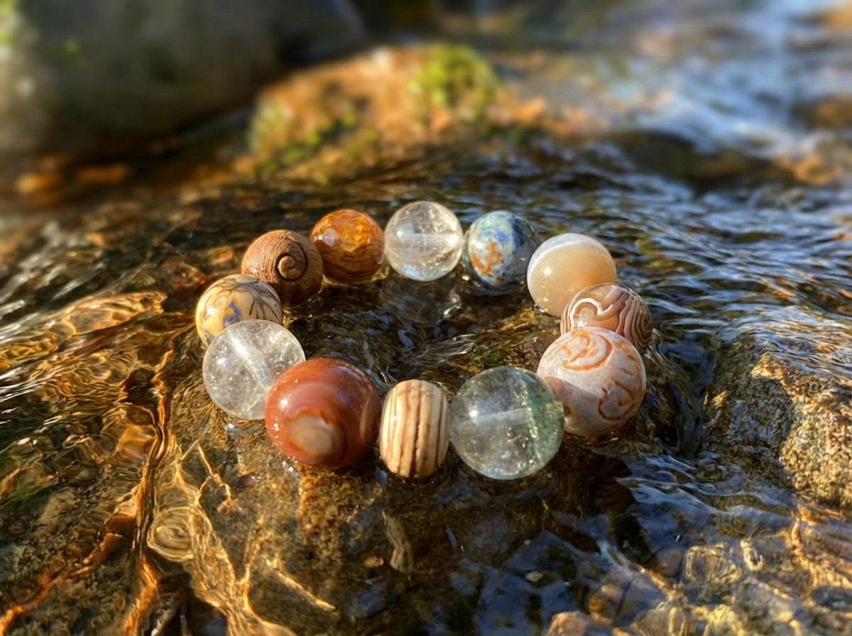 Gathered Pebble | Soft Mix Bead Bracelet