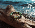 Beaded Green Aventurine and Sandalwood Bracelet | Verdant Talisman