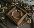 Handmade Citrine and Clear Quartz Bracelet | Golden Drift