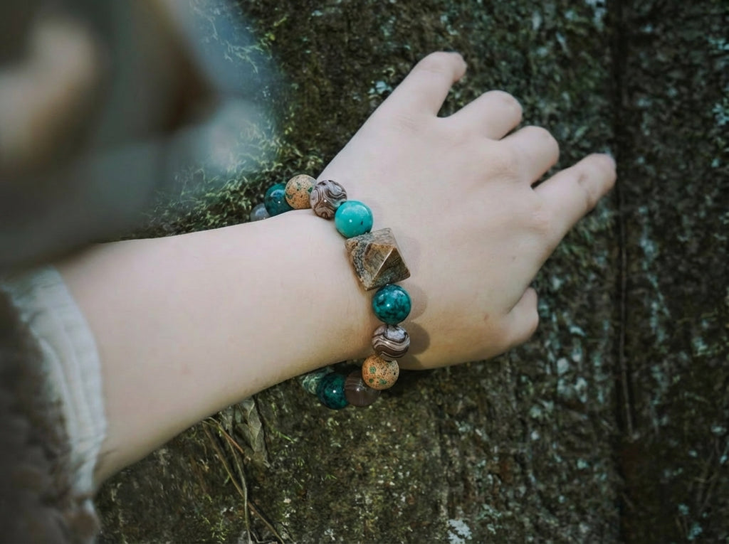 Turquoise and Jasper Bracelet | Tidebound Stone