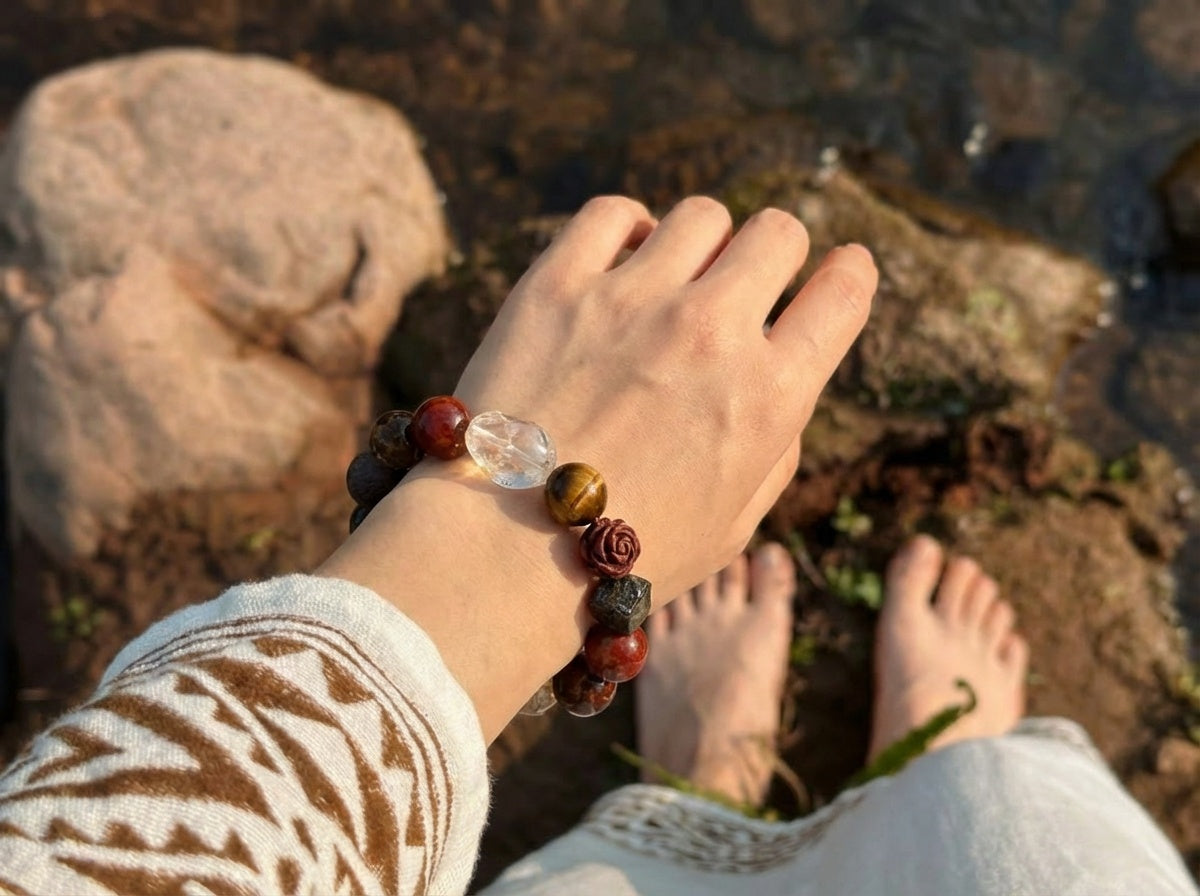 Faceted Agate Bracelet | Ember Relic