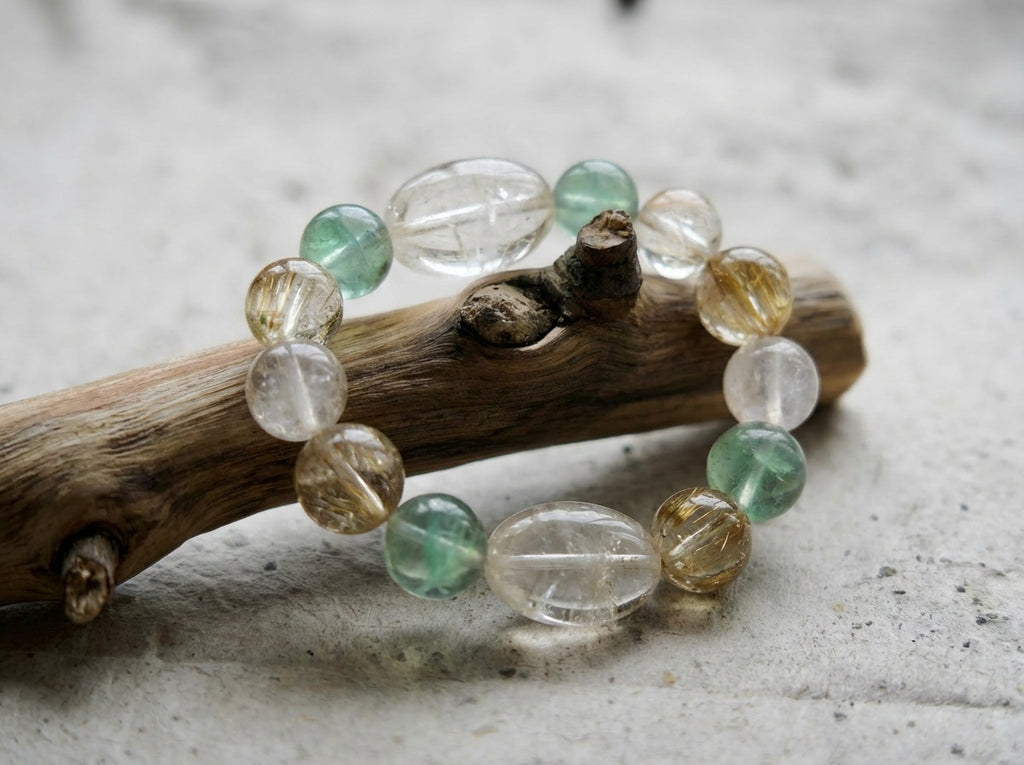Strawberry Quartz Bracelet for Love | Dew Layer