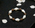 Pearl and Wood Bracelet | Soft Current