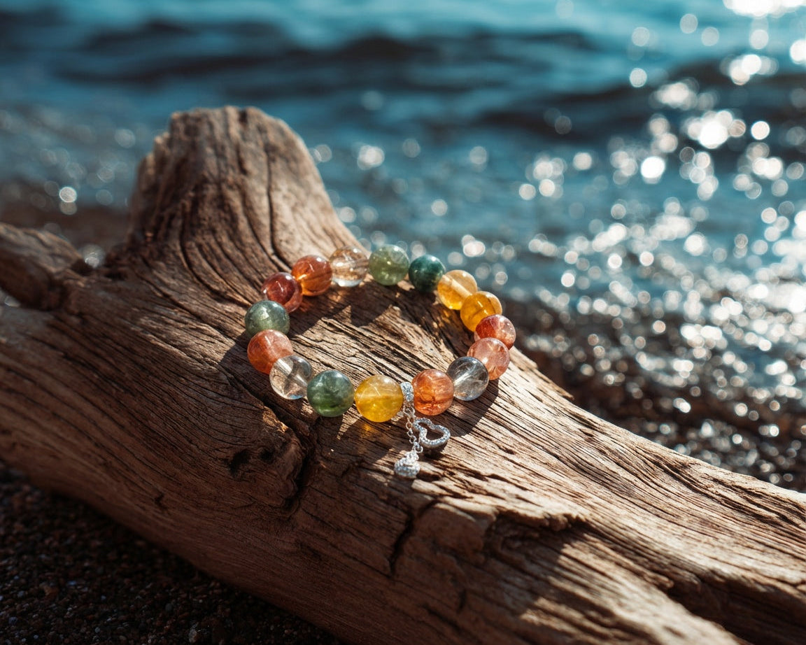 Beaded Citrine Bracelet | Festive Spectrum